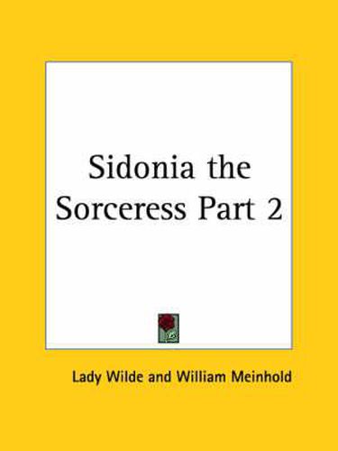 Cover image for Sidonia the Sorceress Vol. 2 (1894)