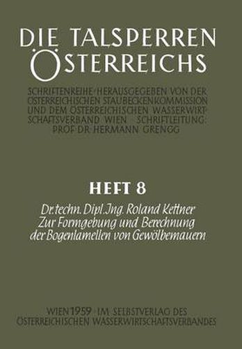 Cover image for Zur Formgebung Und Berechnung Der Bogenlamellen Von Gewoelbemauern