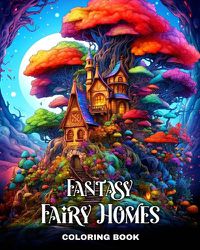 Cover image for Fantasy Fairy Homes Coloring Book