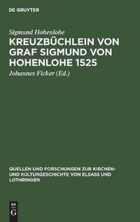 Cover image for Kreuzbuchlein von Graf Sigmund von Hohenlohe 1525