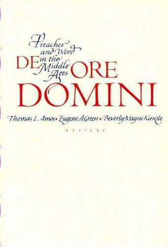 De Ore Domini: Preacher and Word in the Middle Ages