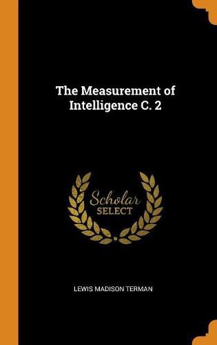 Cover image for The Measurement of Intelligence C. 2