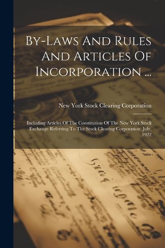 By-laws And Rules And Articles Of Incorporation ...