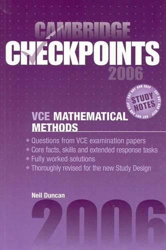 Cover image for Cambridge Checkpoints VCE Mathematical Methods 2006