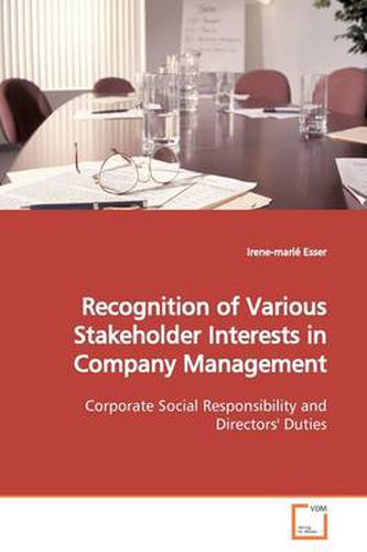 Cover image for Recognition of Various Stakeholder Interests in Company Management