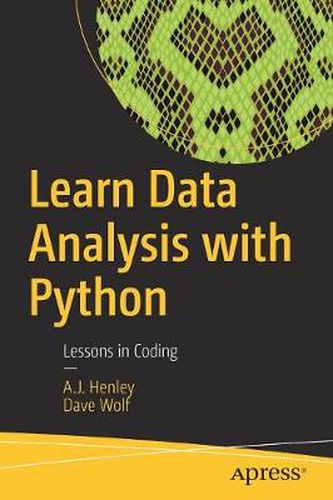 Cover image for Learn Data Analysis with Python: Lessons in Coding