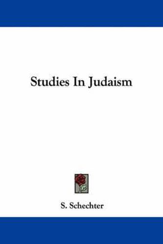 Cover image for Studies in Judaism