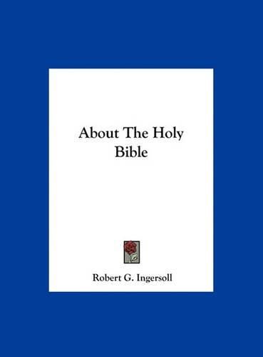 Cover image for About the Holy Bible