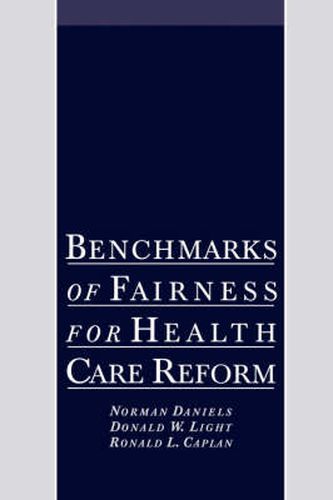 Cover image for Benchmarks of Fairness for Health Care Reform