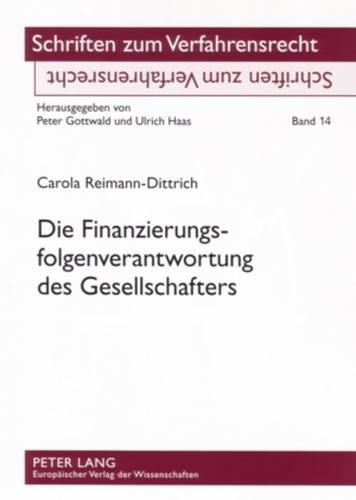 Cover image for Die Finanzierungsfolgenverantwortung Des Gesellschafters
