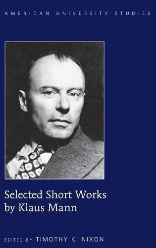 Cover image for Selected Short Works by Klaus Mann