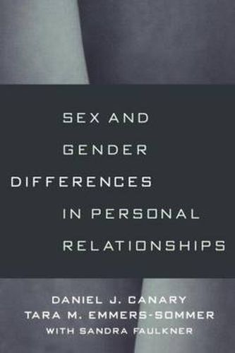 Cover image for Sex and Gender Differences in Personal Relationships