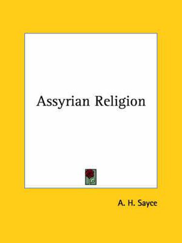 Cover image for Assyrian Religion