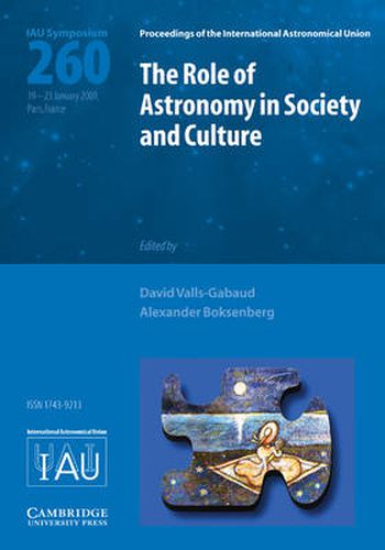 Cover image for The Role of Astronomy in Society and Culture (IAU S260)