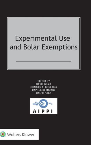 Cover image for Experimental Use and Bolar Exemptions