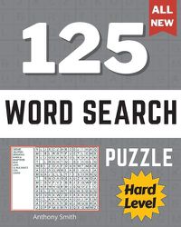 Cover image for Hard Expert Level Word Search Puzzle (9 Letters Words): 125 Challenging Puzzles Activity Book