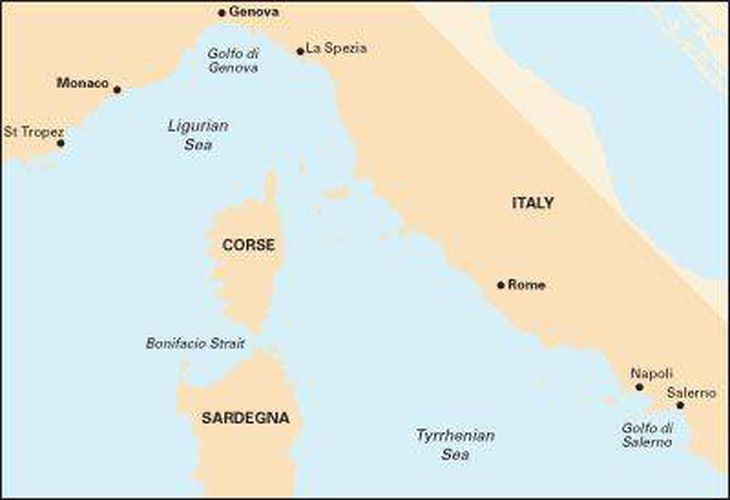 Cover image for Imray Chart M40: Ligurian and Tyrrhenian Sea