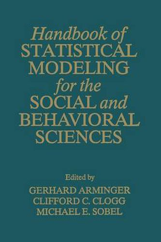 Cover image for Handbook of Statistical Modeling for the Social and Behavioral Sciences