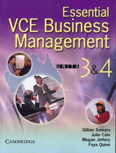 Cover image for Essential VCE Business Management Units 3 and 4 Book with CD-ROM