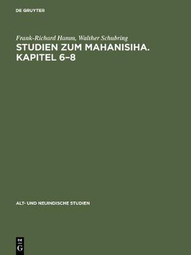 Cover image for Studien Zum Mahanisiha. Kapitel 6-8