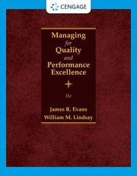 Cover image for Managing for Quality and Performance Excellence