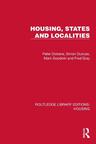 Cover image for Housing, States and Localities