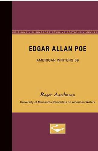 Edgar Allan Poe - American Writers 89: University of Minnesota Pamphlets on American Writers