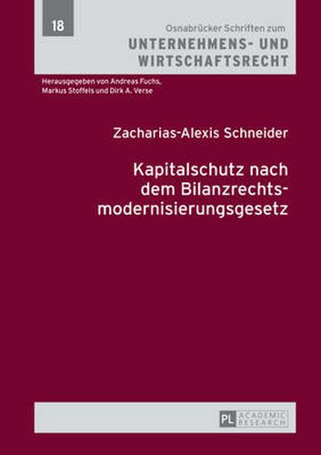 Cover image for Kapitalschutz Nach Dem Bilanzrechtsmodernisierungsgesetz