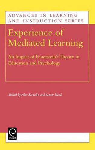 Cover image for Experience of Mediated Learning: An Impact of Feuerstein's Theory in Education and Psychology