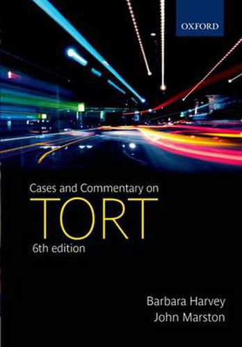 Cover image for Cases and Commentary on Tort