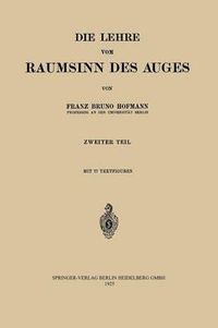 Cover image for Die Lehre Vom Raumsinn Des Auges