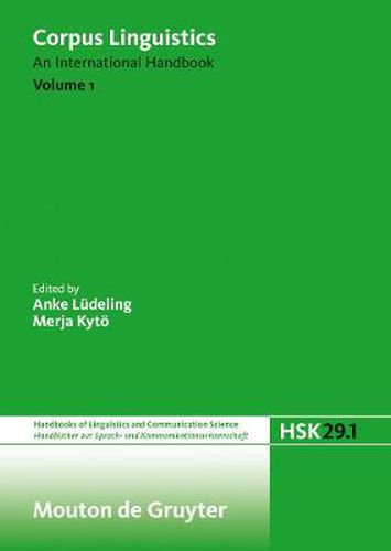 Cover image for Corpus Linguistics. Volume 1