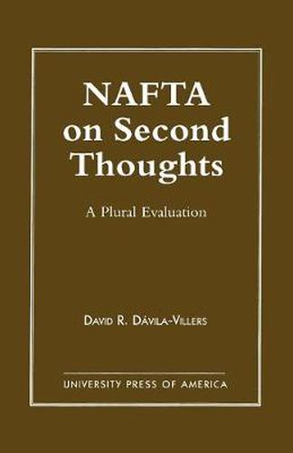 Cover image for NAFTA on Second Thought: A Plural Evaluation