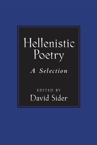 Cover image for Hellenistic Poetry: A Selection