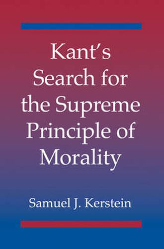 Cover image for Kant's Search for the Supreme Principle of Morality