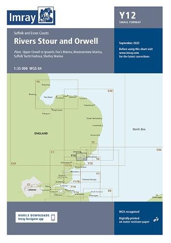 Cover image for Imray Chart Y12: Rivers Stour and Orwell