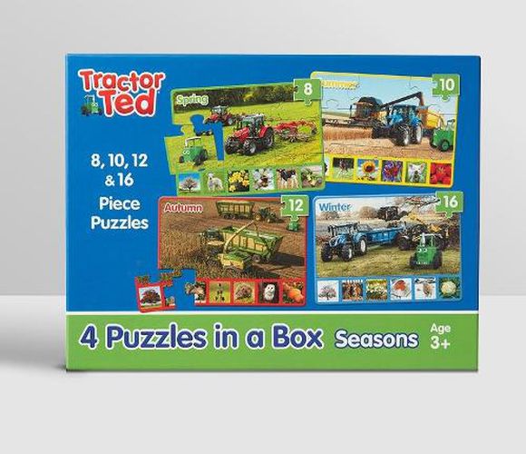 Cover image for 4 puzzles in a box - Tractor Ted
