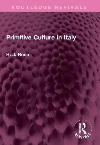 Cover image for Primitive Culture in Italy