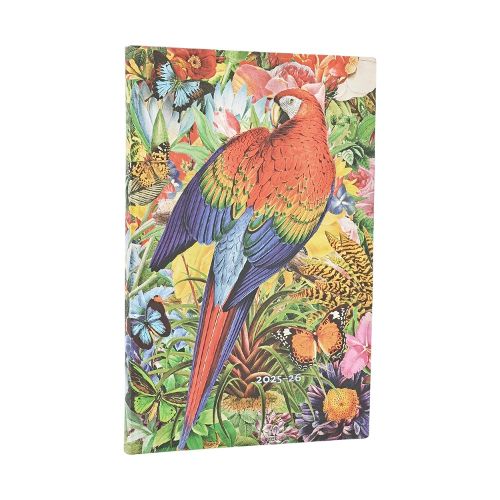 Cover image for 2026 Tropical Garden (Nature Montages) Maxi 18-month Vertical Softcover Flexi Dayplanner 2025-2026 (Elastic Band Closure)