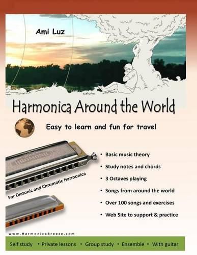 Cover image for Harmonica Around the World: Easy to learn and fun for travel