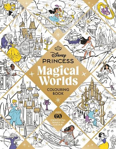 Cover image for Disney Princess Magical Worlds Colouring Book