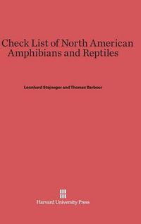 Cover image for A Check List of North American Amphibians and Reptiles