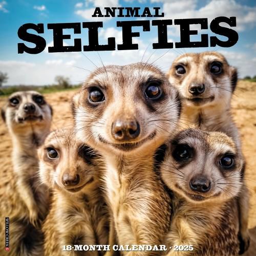Cover image for Animal Selfies 2026 12 X 12 Wall Calendar