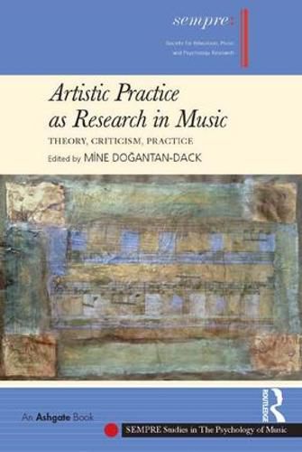 Cover image for Artistic Practice as Research in Music: Theory, Criticism, Practice