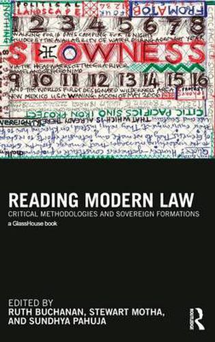 Cover image for Reading Modern Law: Critical Methodologies and Sovereign Formations