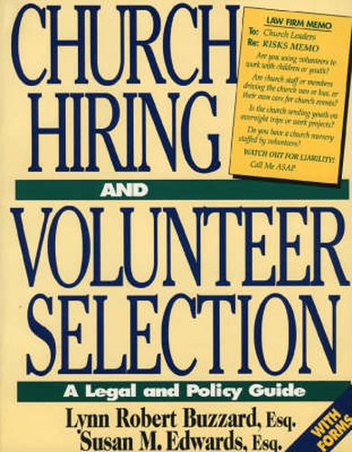 Cover image for Church Hiring and Volunteer Selection: A Legal and Policy Guide