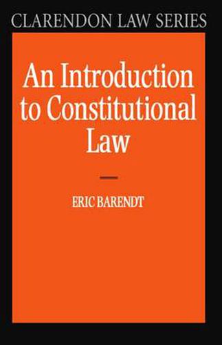 Cover image for An Introduction to Constitutional Law