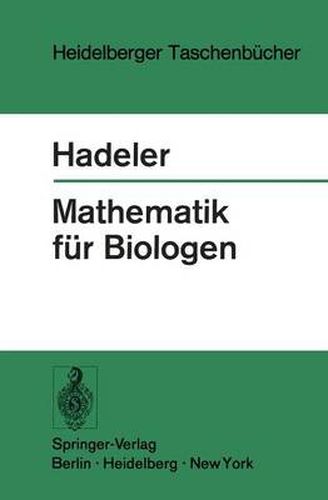 Cover image for Mathematik fur Biologen