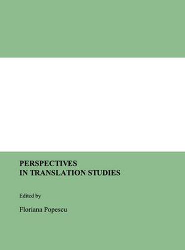 Cover image for Perspectives in Translation Studies
