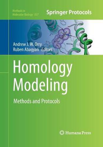 Cover image for Homology Modeling: Methods and Protocols